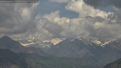 view from Alpe di Mera - Panorama Monte Rosa on 2024-05-12