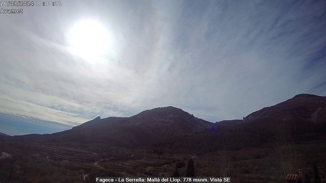 time-lapse frame, Fageca - El Comtat webcam