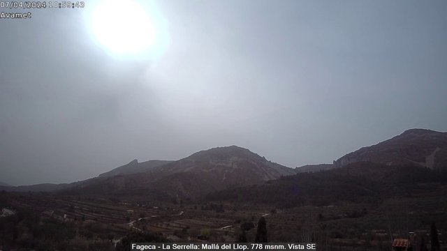 time-lapse frame, Fageca - El Comtat webcam