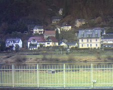 view from Webcam in Bad Schandau, Krippen & Postelwitz on 2022-01-24