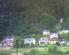 view from Webcam in Bad Schandau, Krippen & Postelwitz on 2022-05-28