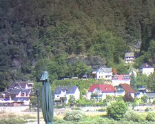 view from Webcam in Bad Schandau, Krippen & Postelwitz on 2022-08-11