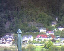 view from Webcam in Bad Schandau, Krippen & Postelwitz on 2022-09-21