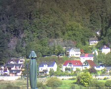 view from Webcam in Bad Schandau, Krippen & Postelwitz on 2022-09-26