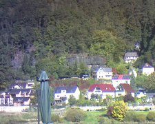 view from Webcam in Bad Schandau, Krippen & Postelwitz on 2022-10-07