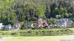 view from Webcam in Bad Schandau, Krippen & Postelwitz on 2025-05-09