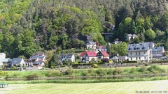 view from Webcam in Bad Schandau, Krippen & Postelwitz on 2025-05-09