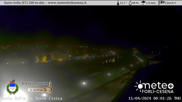 time-lapse frame, Santa Sofia - Torre Civica webcam