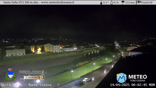 time-lapse frame, Santa Sofia - Torre Civica webcam