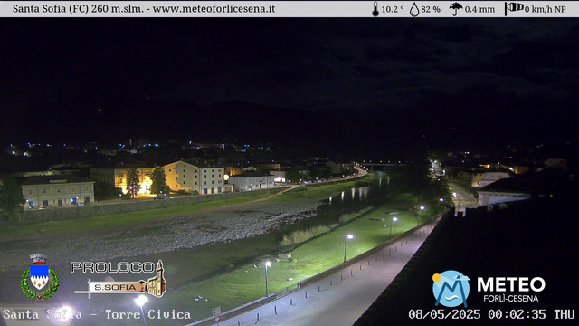 time-lapse frame, Santa Sofia - Torre Civica webcam