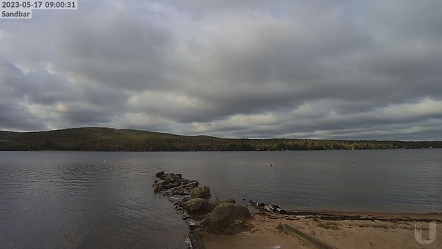time-lapse frame, 4th Lake Sandbar webcam