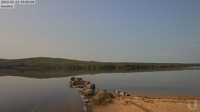 time-lapse frame, 4th Lake Sandbar webcam
