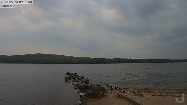 time-lapse frame, 4th Lake Sandbar webcam