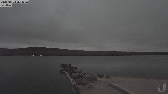 time-lapse frame, 4th Lake Sandbar webcam