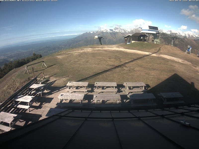 time-lapse frame, Bielmonte Monte Marca ovest webcam