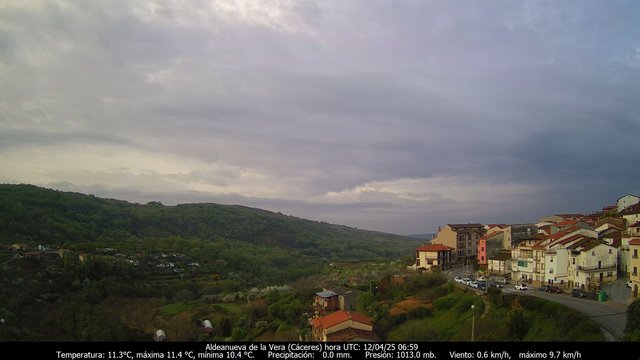 time-lapse frame, Meteogredos webcam