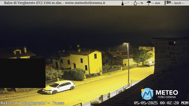 time-lapse frame, Balze di Verghereto - Paese webcam