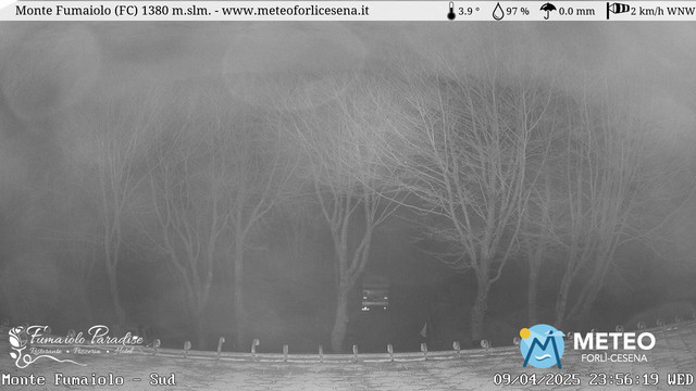 time-lapse frame, Monte Fumaiolo webcam