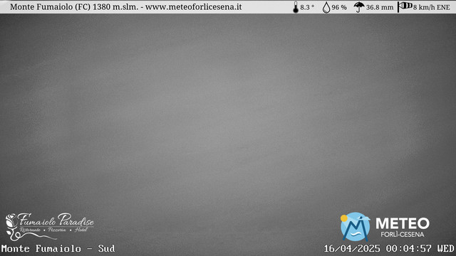 time-lapse frame, Monte Fumaiolo webcam