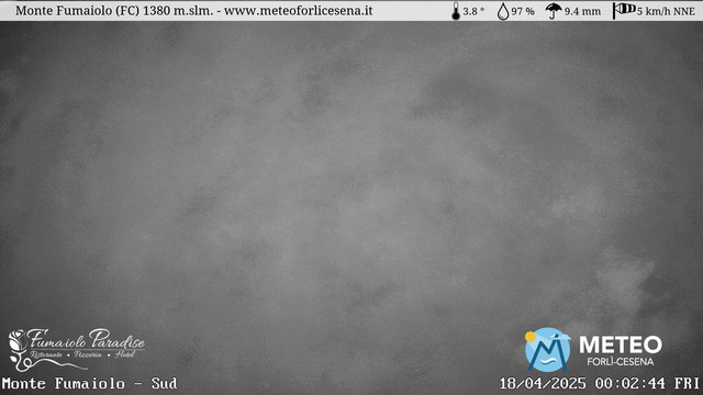 time-lapse frame, Monte Fumaiolo webcam