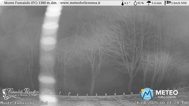 time-lapse frame, Monte Fumaiolo webcam