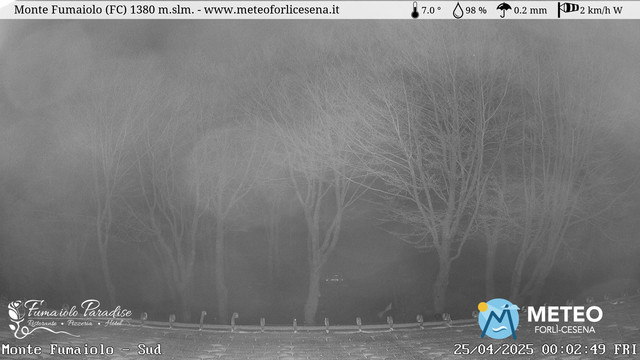 time-lapse frame, Monte Fumaiolo webcam