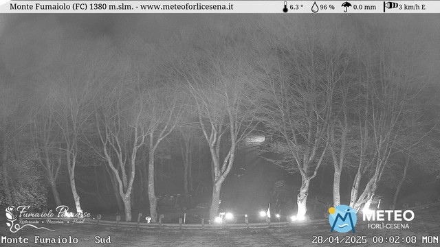 time-lapse frame, Monte Fumaiolo webcam