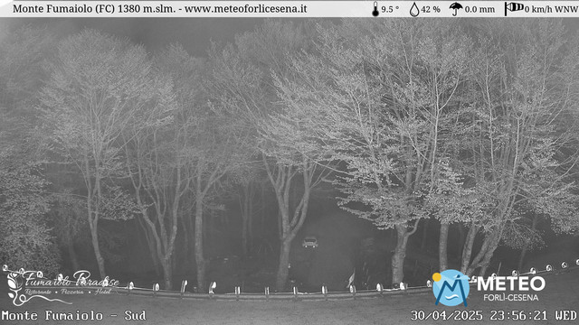 time-lapse frame, Monte Fumaiolo webcam