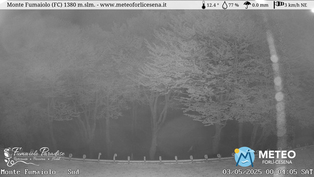 time-lapse frame, Monte Fumaiolo webcam