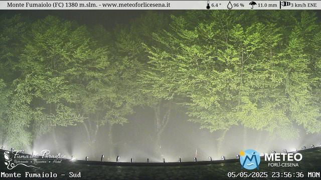 time-lapse frame, Monte Fumaiolo webcam