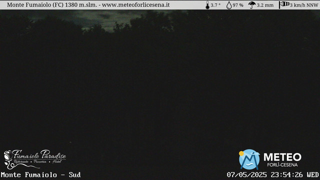 time-lapse frame, Monte Fumaiolo webcam