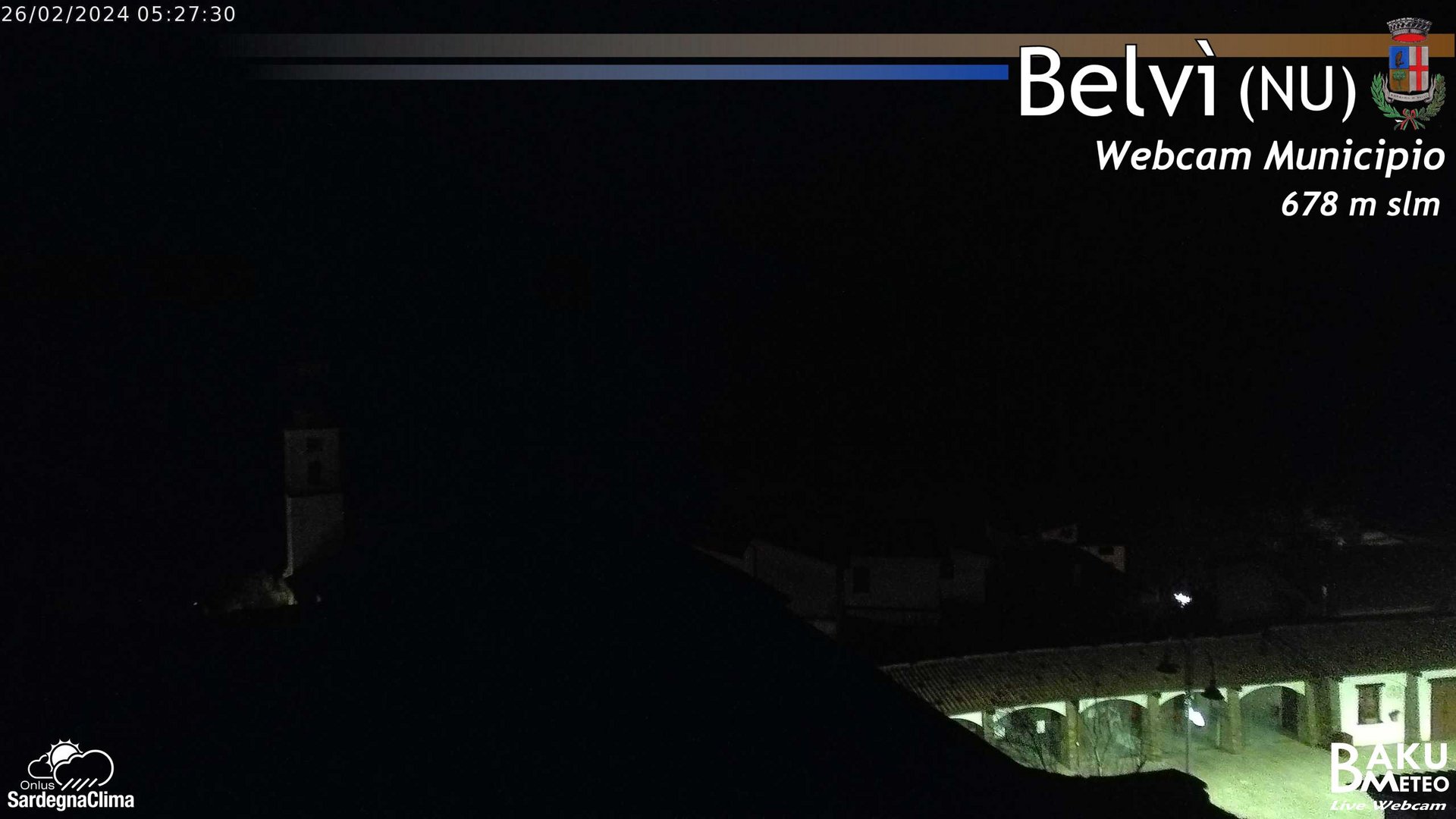 time-lapse frame, Belvi Municipio webcam