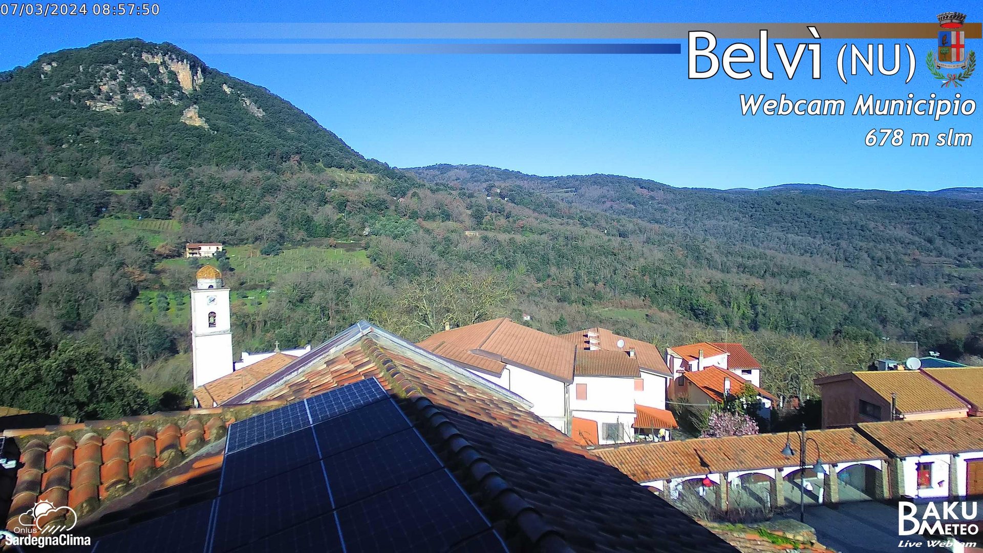 time-lapse frame, Belvi Municipio webcam