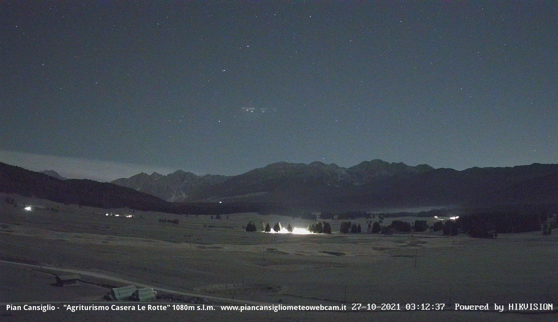 time-lapse frame, notte 27 ott2021 webcam