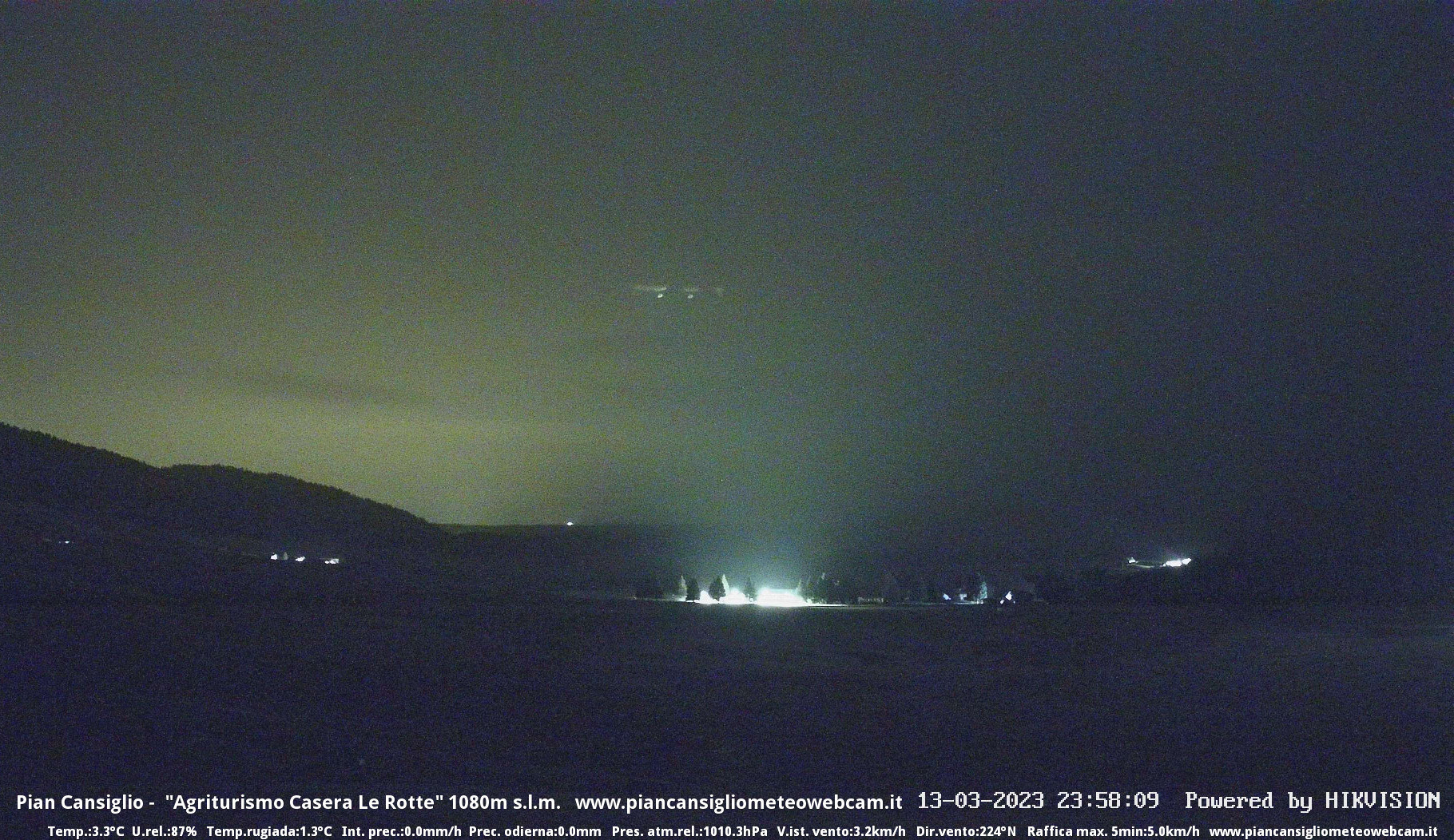 time-lapse frame, Pian Cansiglio - Casera Le Rotte webcam