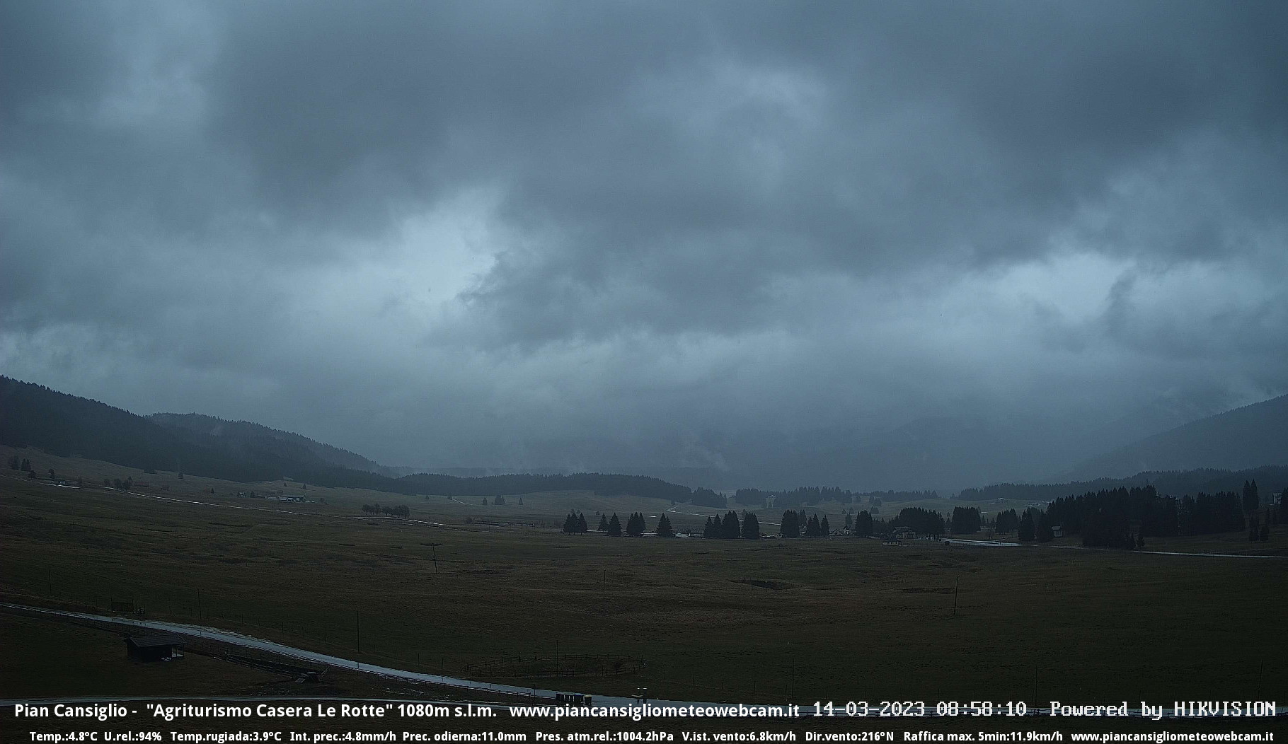 time-lapse frame, Pian Cansiglio - Casera Le Rotte webcam