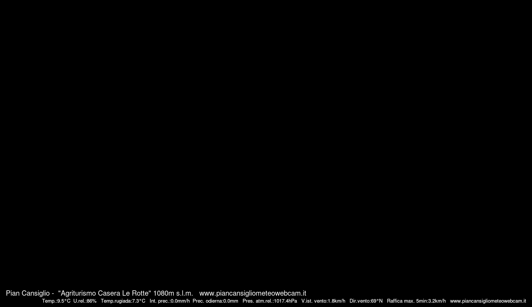 time-lapse frame, Pian Cansiglio - Casera Le Rotte webcam