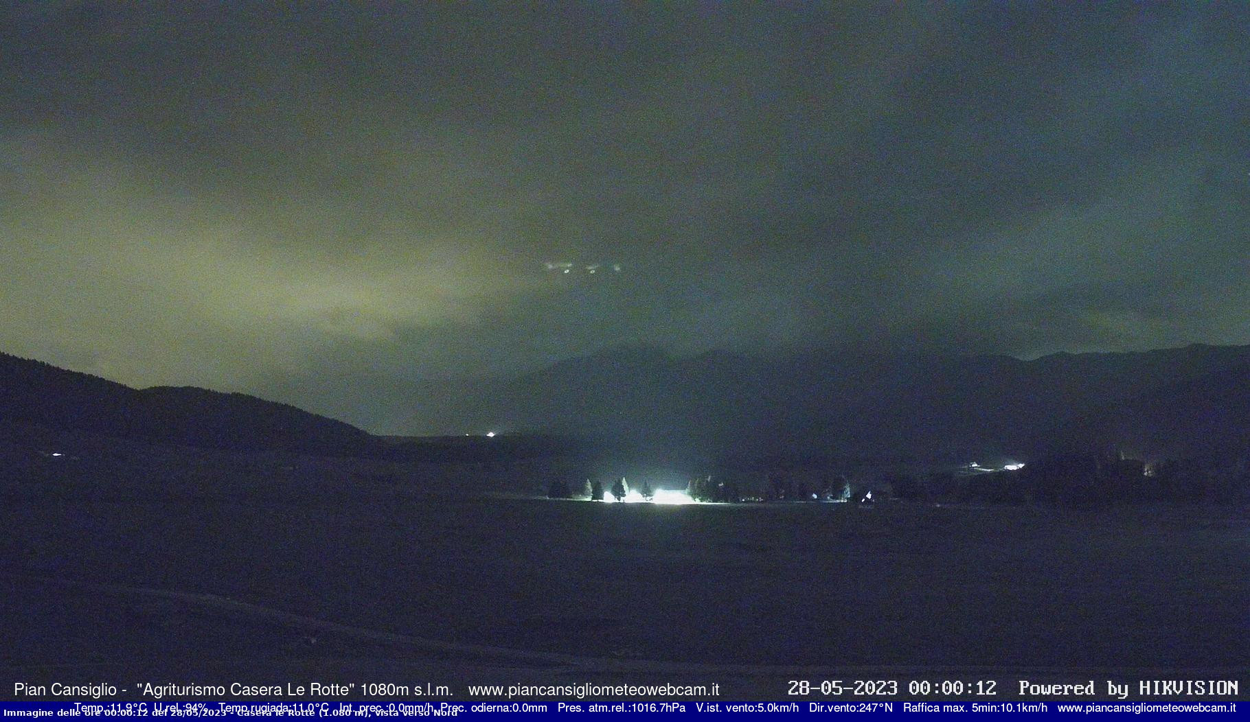 time-lapse frame, Pian Cansiglio - Casera Le Rotte webcam