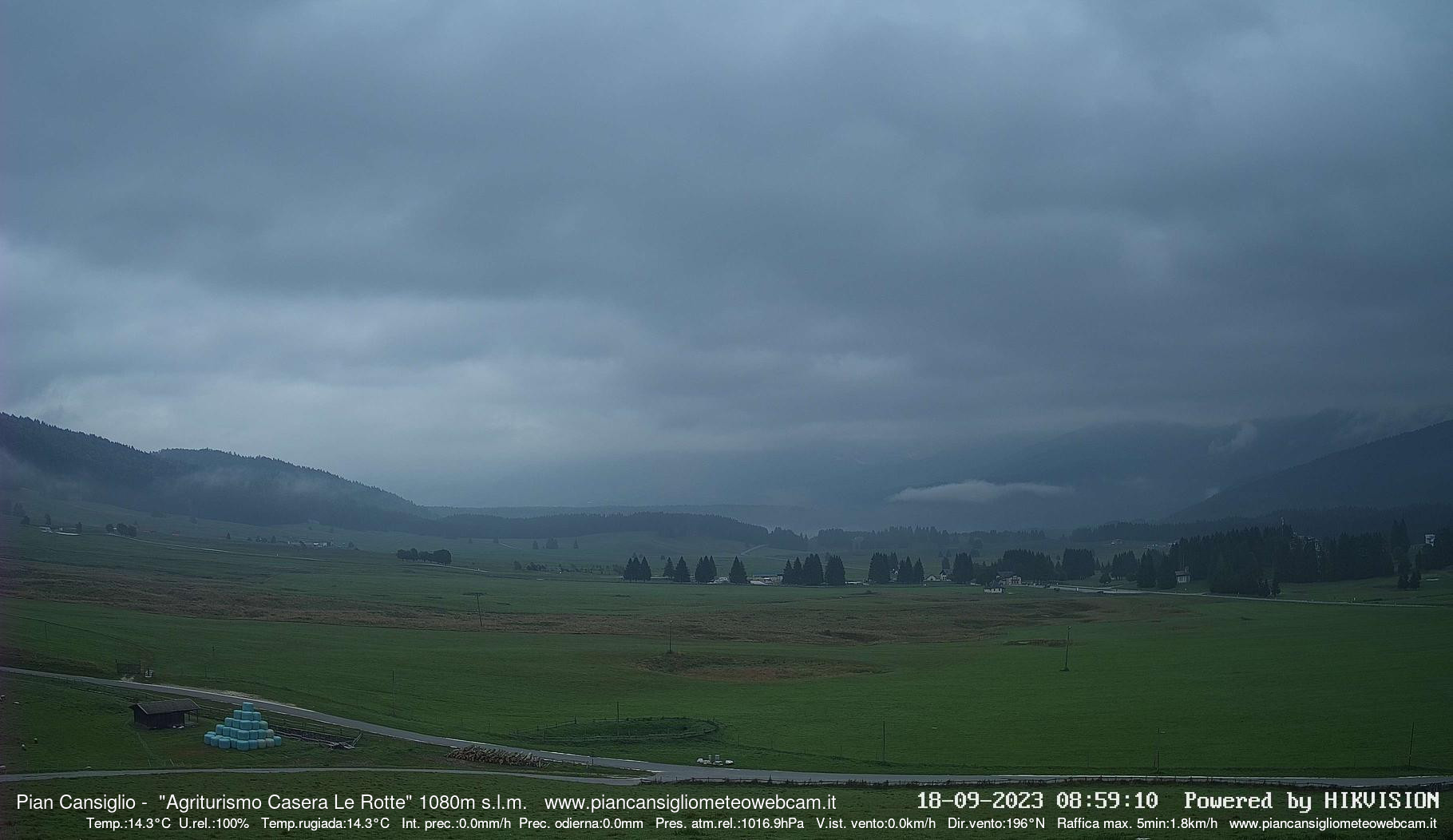 time-lapse frame, Pian Cansiglio - Casera Le Rotte webcam