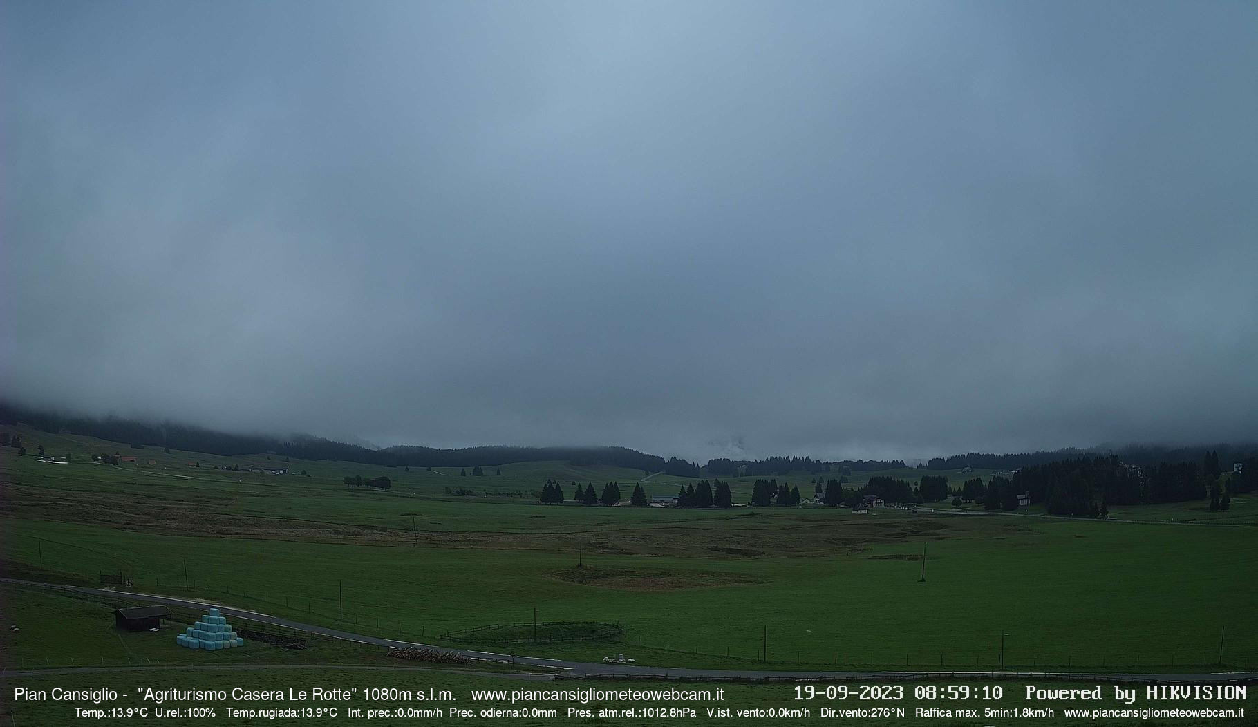 time-lapse frame, Pian Cansiglio - Casera Le Rotte webcam