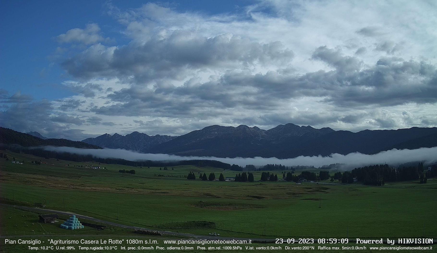 time-lapse frame, Pian Cansiglio - Casera Le Rotte webcam