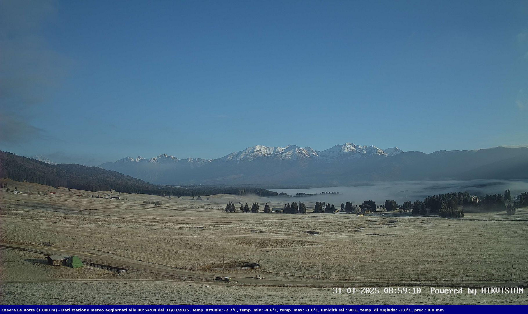 time-lapse frame, Pian Cansiglio - Casera Le Rotte webcam