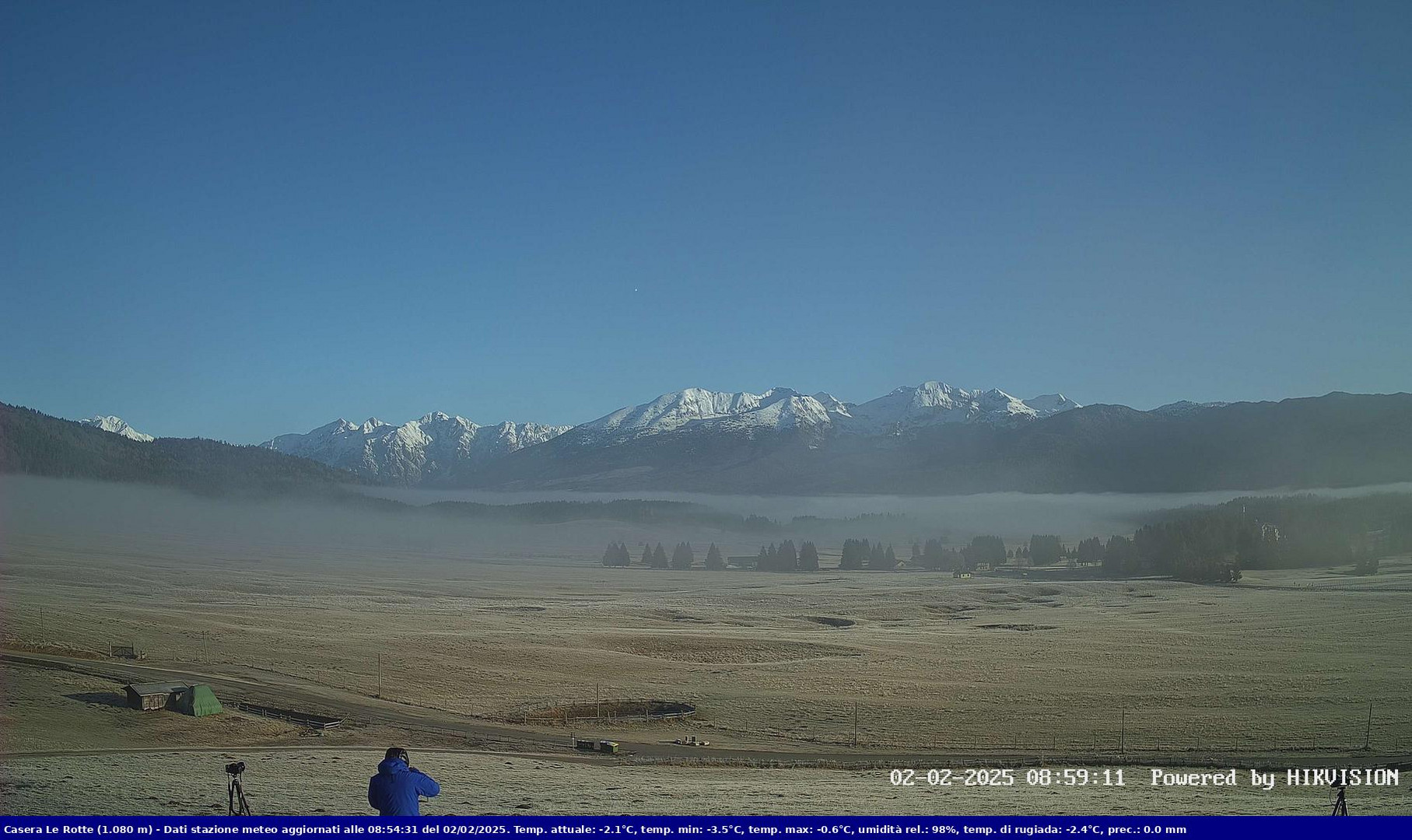 time-lapse frame, Pian Cansiglio - Casera Le Rotte webcam