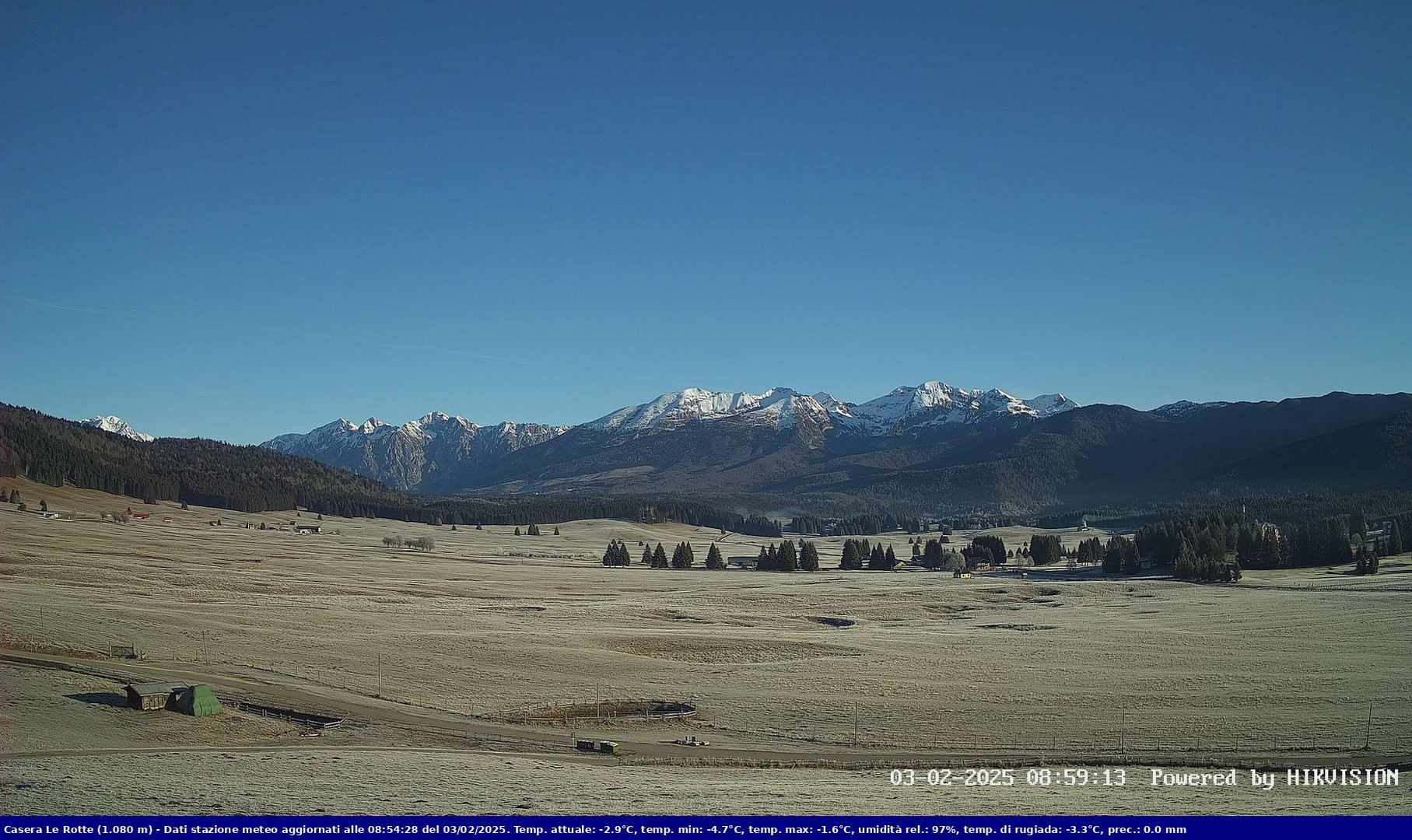 time-lapse frame, Pian Cansiglio - Casera Le Rotte webcam