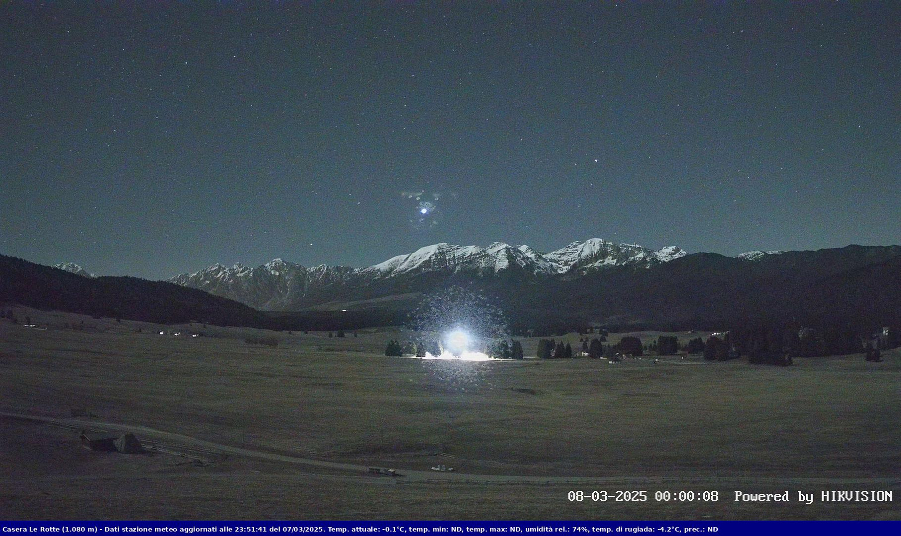 time-lapse frame, Pian Cansiglio - Casera Le Rotte webcam