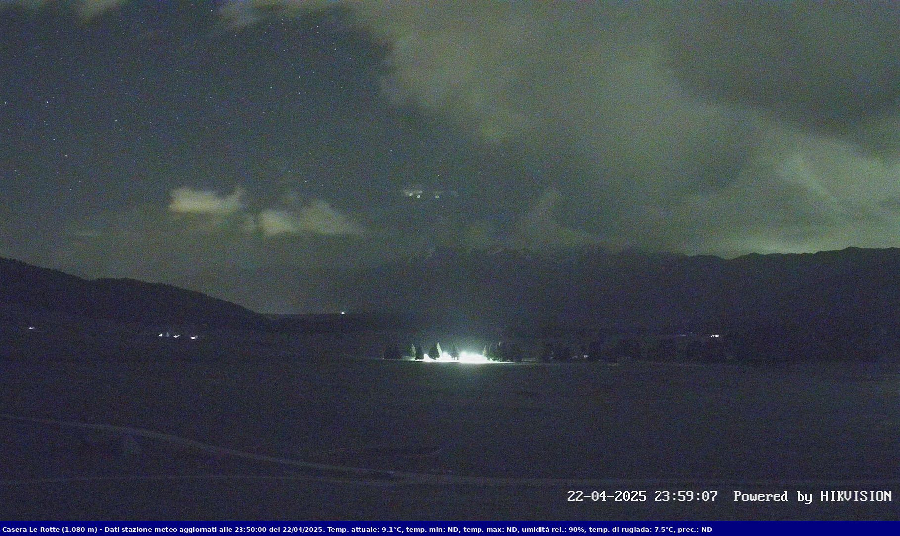 time-lapse frame, Pian Cansiglio - Casera Le Rotte webcam