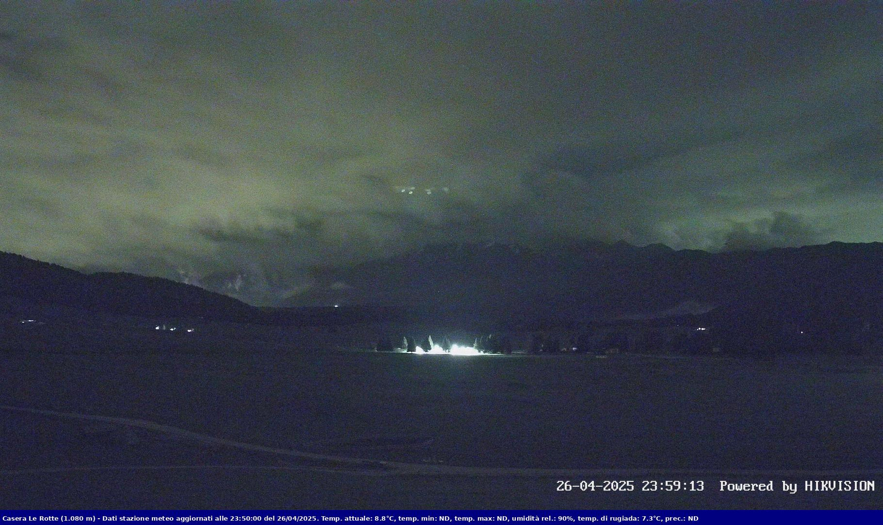 time-lapse frame, Pian Cansiglio - Casera Le Rotte webcam