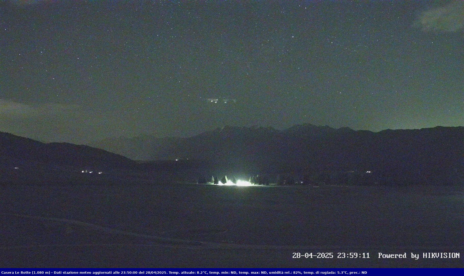 time-lapse frame, Pian Cansiglio - Casera Le Rotte webcam