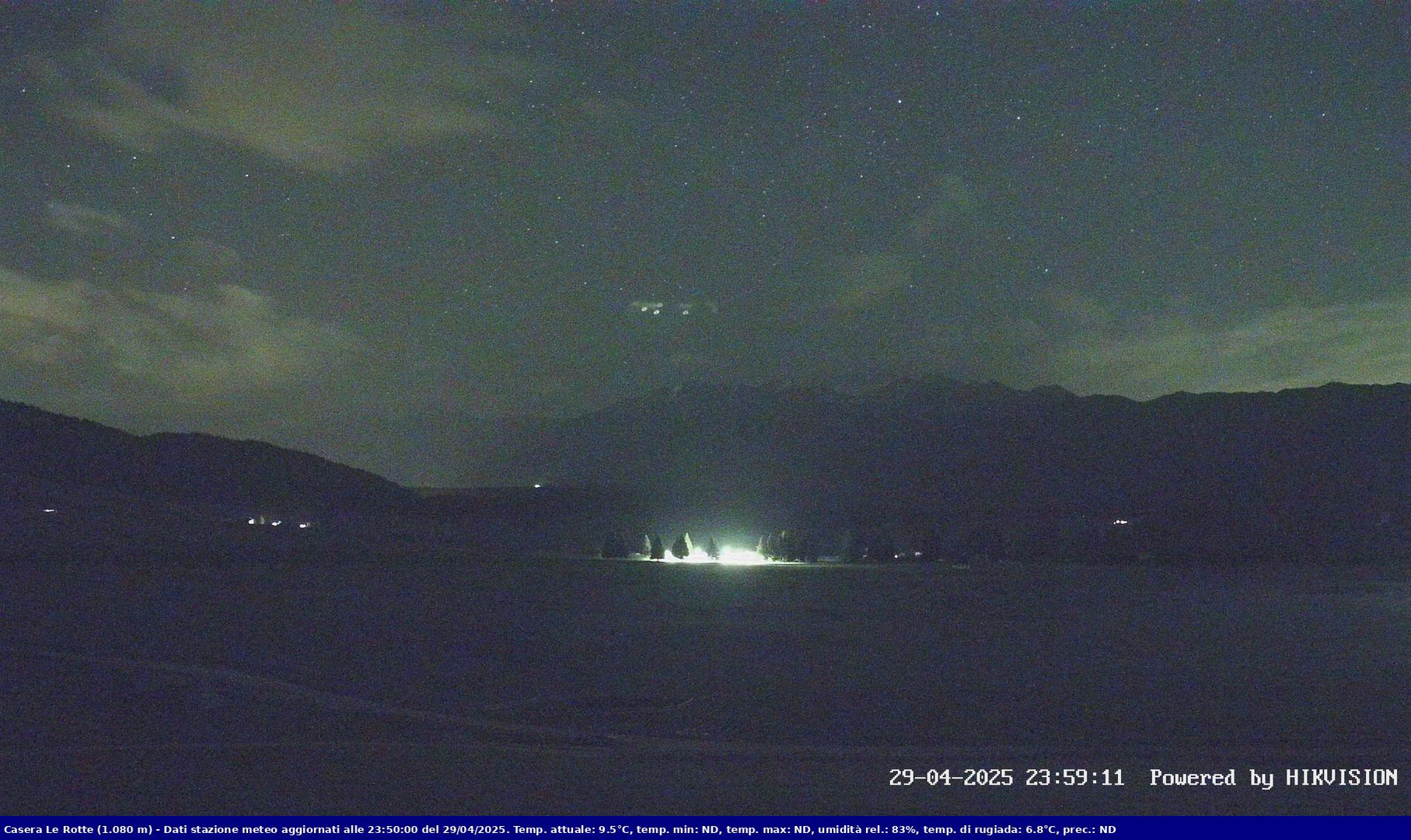 time-lapse frame, Pian Cansiglio - Casera Le Rotte webcam