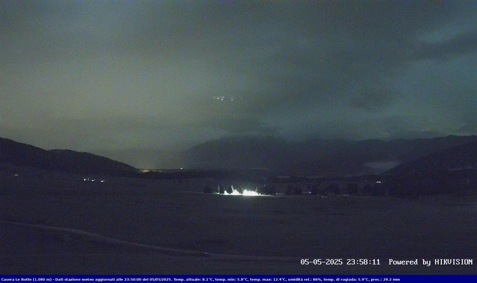 time-lapse frame, Pian Cansiglio - Casera Le Rotte webcam